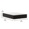 Flash Furniture Dream 12 in Hybrid Mattress, Queen Size High Density Foam and Pocket Spring Mattress in a Box, White/Black DR-E230P-R-Q-12-GY-GG - alternate 9